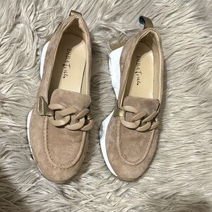 DIBA True Beige Chain Detail Loafers
